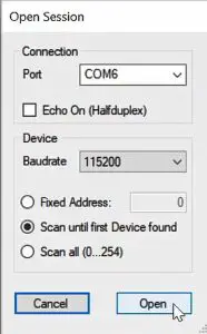 FIG 2 Getting started with Sensirion SFC5xxx viewer software