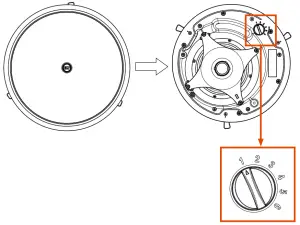 RCF CMR 50 W Two Way Ceiling Monitor Speaker - FIGURE 1
