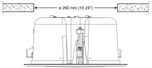 RCF CMR 50 W Two Way Ceiling Monitor Speaker - FIGURE 8