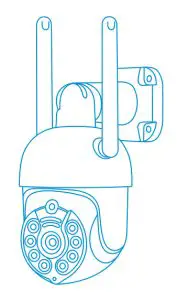 Techage PT185G 5MP PTZ WiFi IP Camera Outdoor Wireless AI Security Camera - such