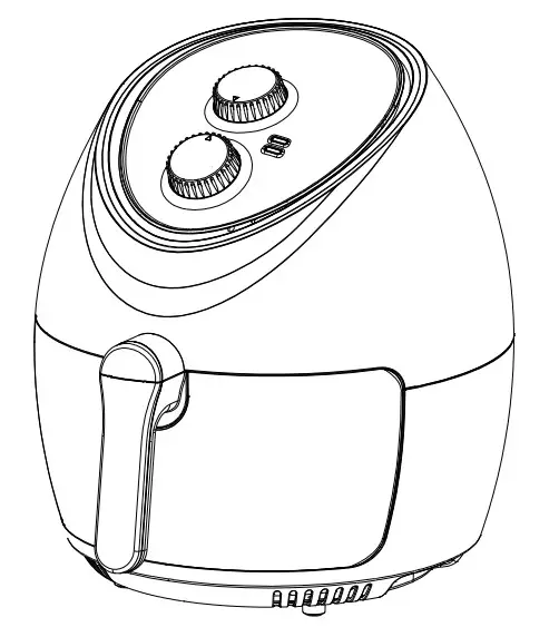 anko AF701 5.3 Litre Air Fryer