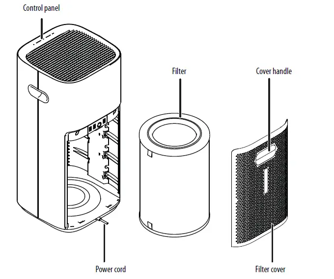 INSIGNIA NS-APLWH2 Air Purifier Large Room-1