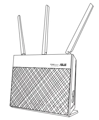 ASUS RT-AC68U V4 Dual Band 3x3 Wireless-AC 1900 Gigabit Router fig1