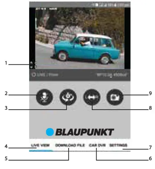 BLAUPUNKT Digital Video Recorder - Mobile Application