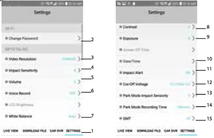 BLAUPUNKT Digital Video Recorder - Settings 1