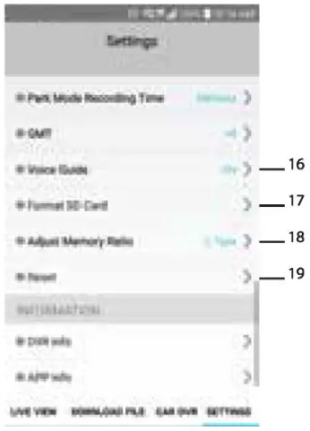 BLAUPUNKT Digital Video Recorder - Settings 2