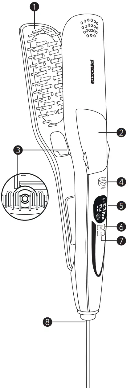 PROZIS Stellar Steam Hair Straightener-