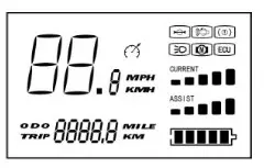 DMHC TC480 LCD Six Pins Electric Display Bike Device Monitor - Display