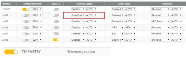 HGLRC Stack FD F4 Mini Fight controller - Setting up the receiver 7