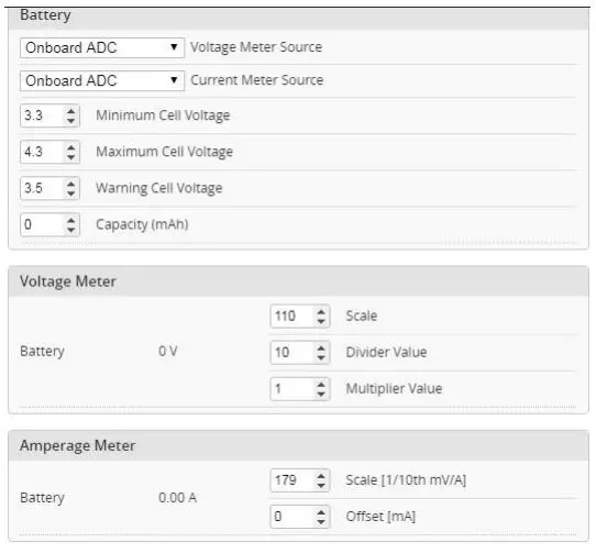HGLRC Stack FD F4 Mini Fight controller - Voltage and current