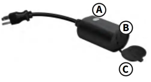 Minoston MP22WP WiFi Outdoor Smart Plug - button