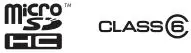 Class 6 & microSDHC Logo