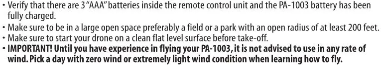 amaxbrands Hd Streaming Video Drone - FLIGHT PREPARATION