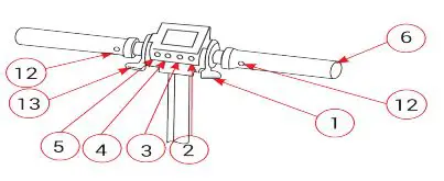 e TWOW Portable Electric Scooter - SCOOTER PARTS DIAGRAM 1