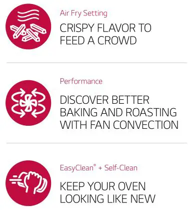 LG Electric Freestanding Convection Range with Air Fry - Features