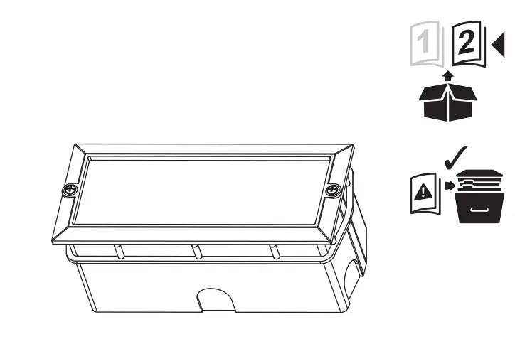 SCREWFIX 3132 Outdoor Golf Ball Brick Light Black 1