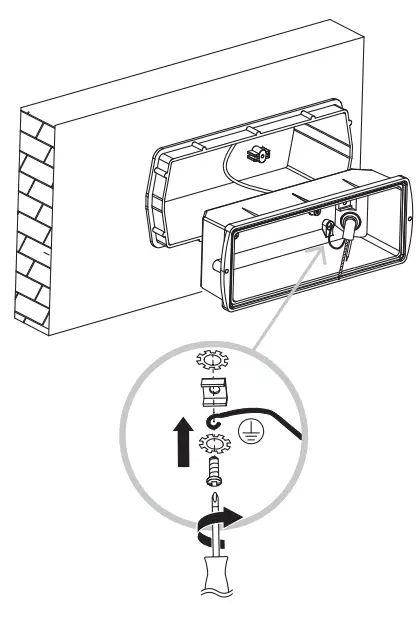 SCREWFIX 3132 Outdoor Golf Ball Brick Light Black 12