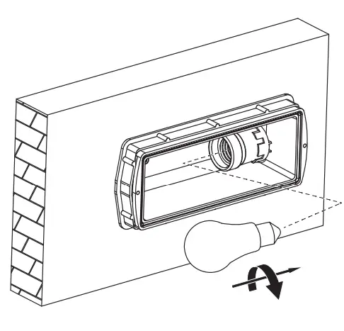 SCREWFIX 3132 Outdoor Golf Ball Brick Light Black 16
