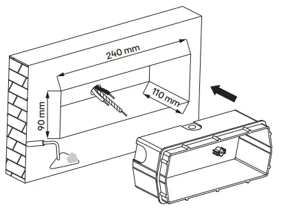 SCREWFIX 3132 Outdoor Golf Ball Brick Light Black 7