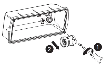 SCREWFIX 3132 Outdoor Golf Ball Brick Light Black 8