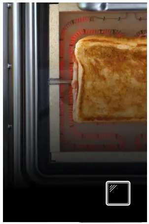 Transparent cooking surface