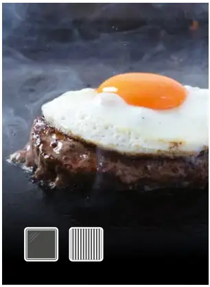 Black cooking surface