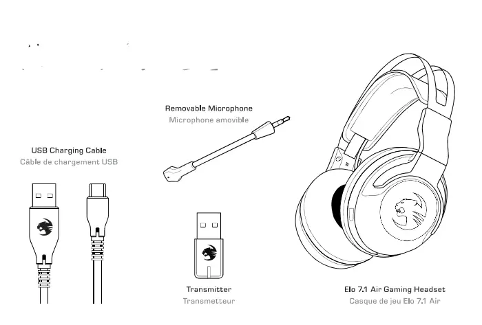 ROCCAT ELO 7.1 AIR PC Wireless Gaming Headset FIG 1