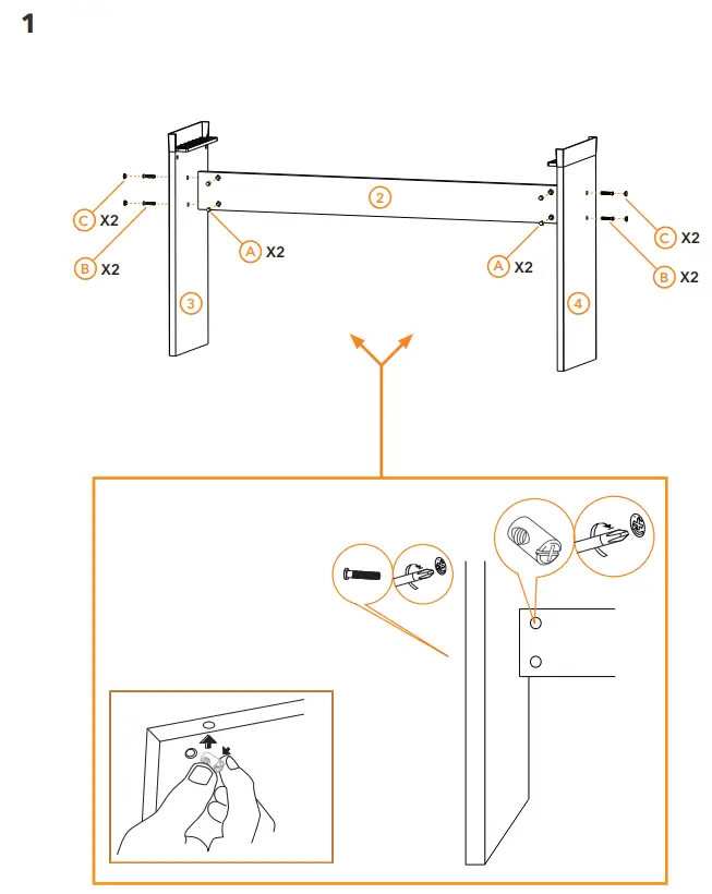 Gear4music SDP 2 WH Digital Piano - TOOLS REQUIRED 2