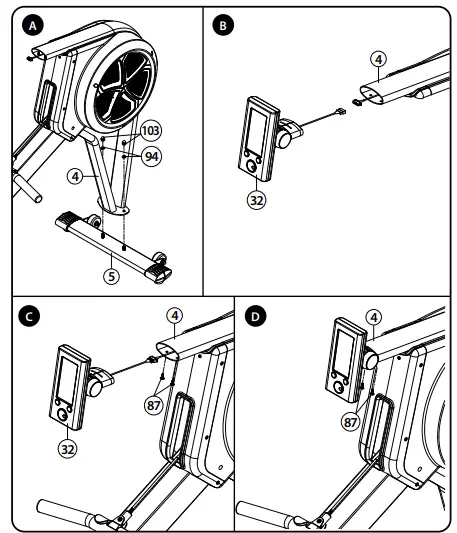 Lifespan RW7000 Rower commercial machine-fig10