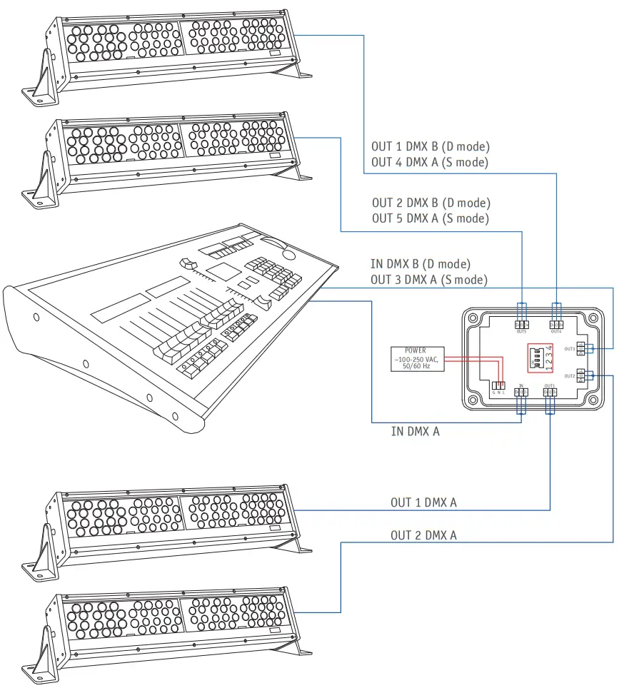Sundrax Electronics SPAD P 2D4D Splitter Arma DUO - fig