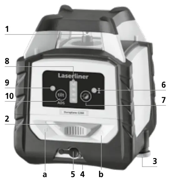 Laserliner 052.555A Duraplane G360 - Number and direction of the lasers 1