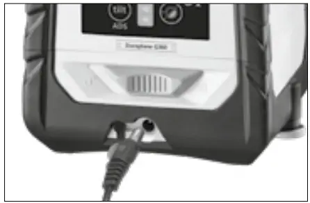 Laserliner 052.555A Duraplane G360 - Operation with power supply unit