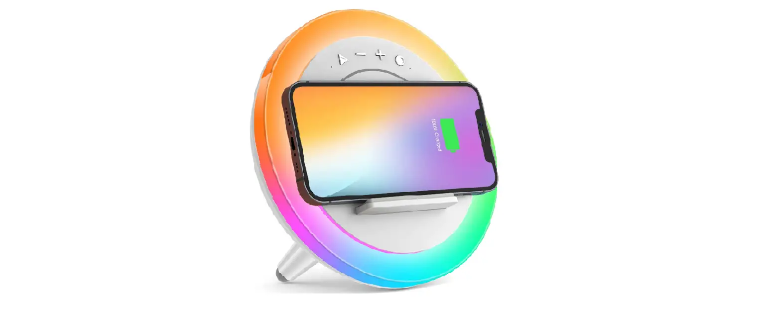 Sidvar Bluetooth Speaker Night Lightsr, Wireless Chargingmodern User Manual