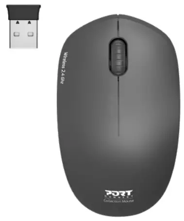 PORT CONNECT REF 900536 Wireless Mouse Collection blue -