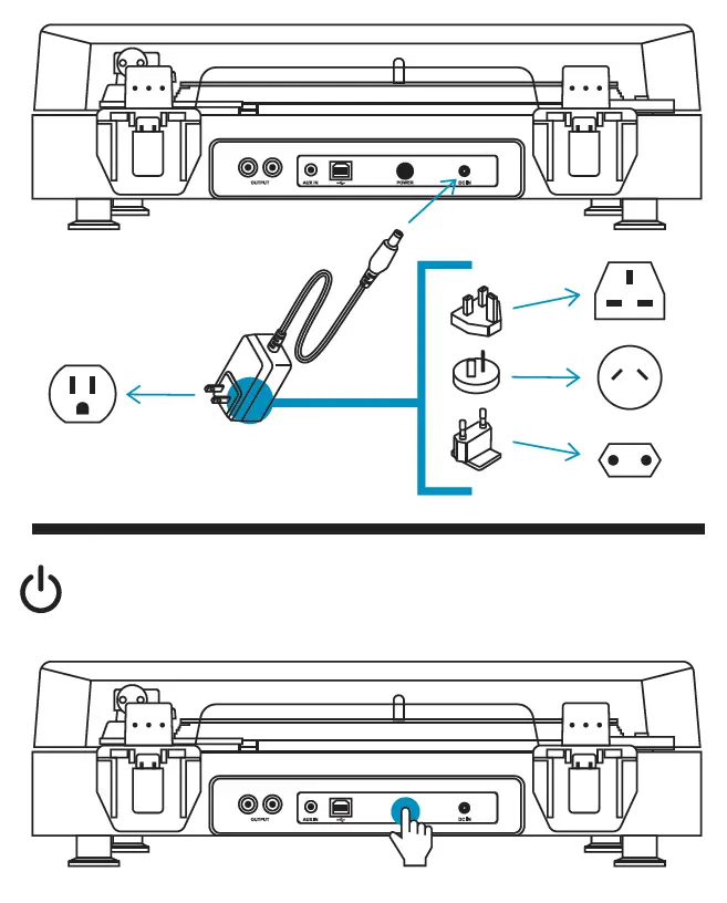 JAM HX-TT400-B Spun Out Bluetooth Turntable fig 3