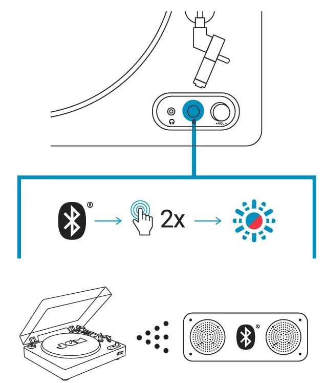 JAM HX-TT400-B Spun Out Bluetooth Turntable fig 6