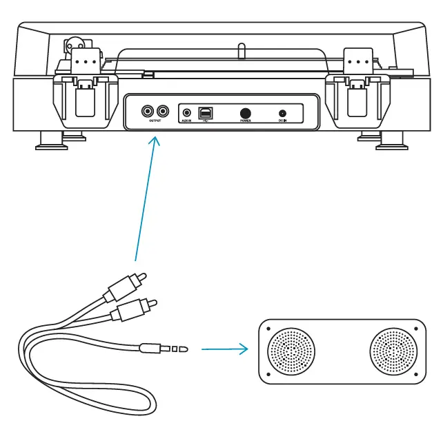JAM HX-TT400-B Spun Out Bluetooth Turntable fig 7