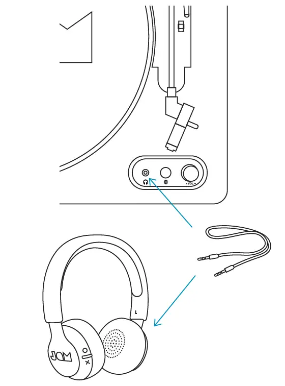 JAM HX-TT400-B Spun Out Bluetooth Turntable fig 8