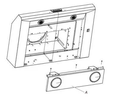 KitchenAid UXB1200DYS Stainless Steel Internal Blower - Figure 1