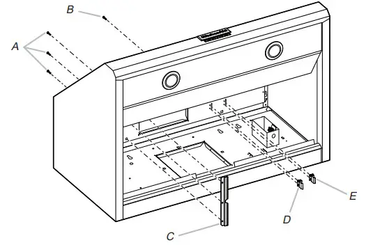 KitchenAid UXB1200DYS Stainless Steel Internal Blower - Figure 2