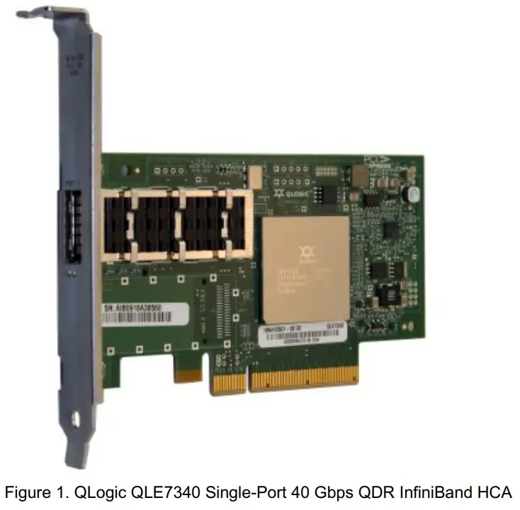 Lenovo QLogic QLE7340 Single-Port 40 Gbps QDR InfiniBand Host Channel Adapter - fig 1