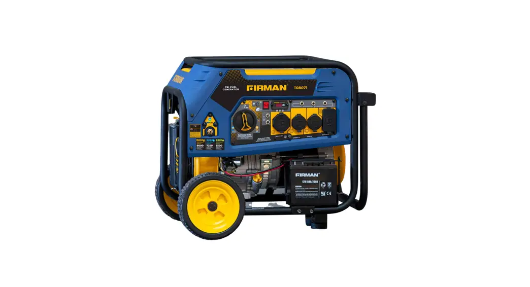 Firman T08071 8000w/10000w Electric Start Tri-fuel Gas Propane Natural Gas User Manual Firman T08071 8000w/10000w Electric Start Tri-fuel Gas Propane Natural Gas User Manual