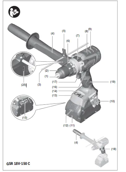 BOSCH-18V-150-C-GSR-GSB-Professional-Cordless-Combi-5