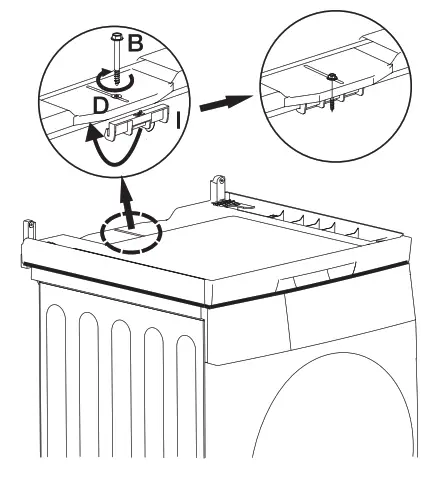 STIRLING SASK80W Stacking Kit White - Step 5