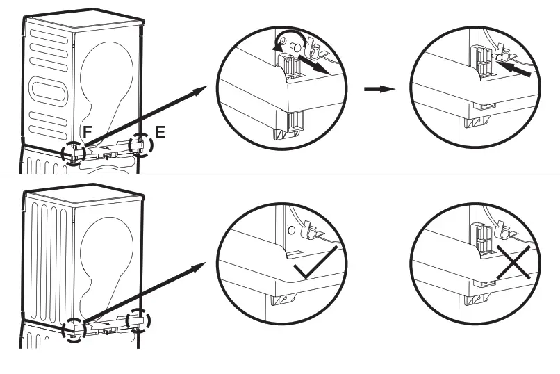 STIRLING SASK80W Stacking Kit White - Step 9