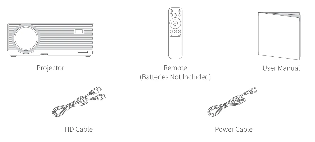 Mini Projector with 5G WiFi and Bluetooth-1