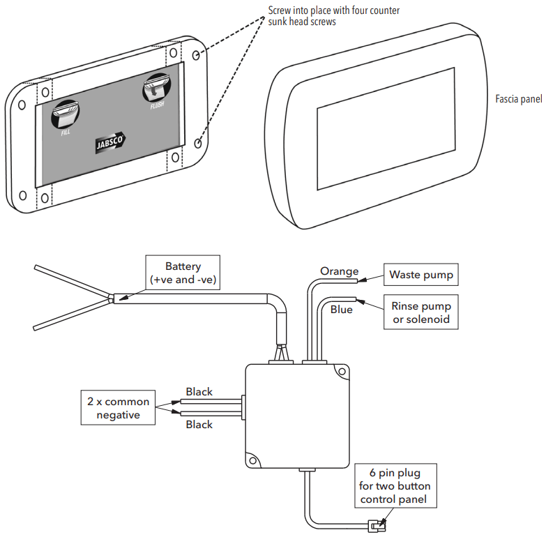 JABSCO Quiet Flush E2 Electric Marine Toilet - FIGURE 3