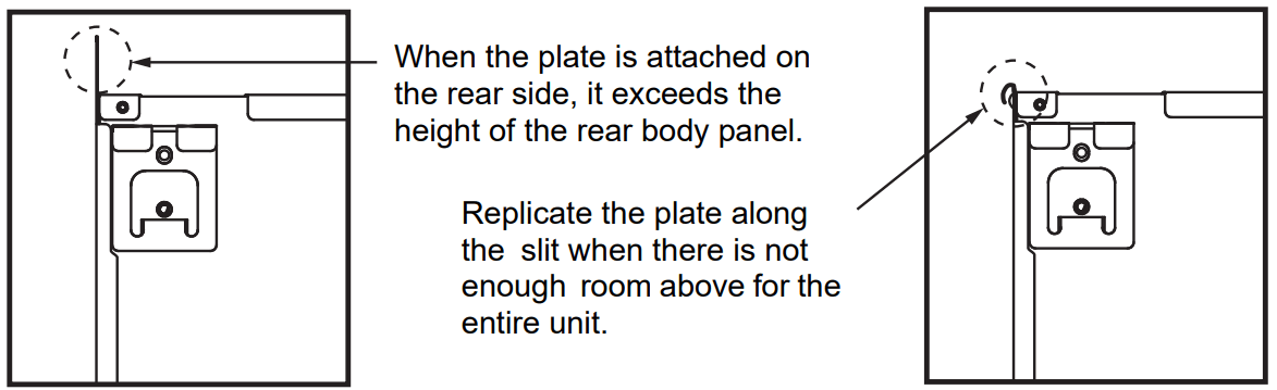 MITSUBISHI ELECTRIC KJ79P971H02 Air Conditioners Indoor Unit - rear of the body