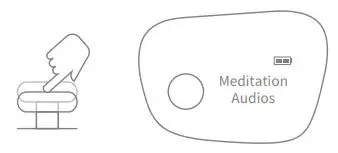 Wuneng Dreamlight Zen Sleep Mask Instruction Manual - When Dreamlight Zen is on, press the button