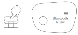 Wuneng Dreamlight Zen Sleep Mask Instruction Manual - When Dreamlight Zen is on, press the button to switch to 'Bluetooth Music